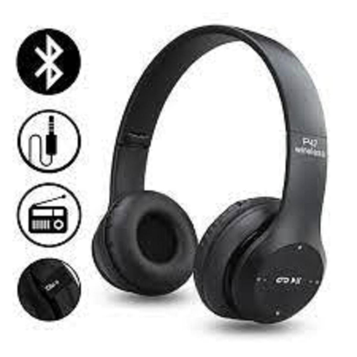 P47 Wireless Headphones | Bluetooth Foldable Headset