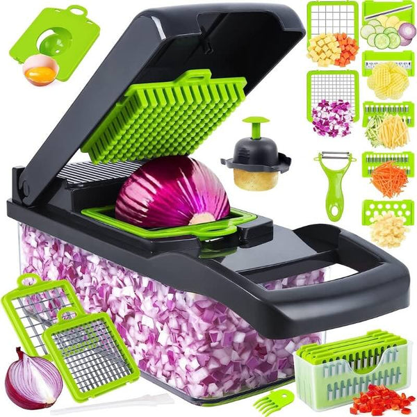 14-in-1 Mandoline Slicer & Vegetable Chopper | Multifunctional Food Cutter & Grater
