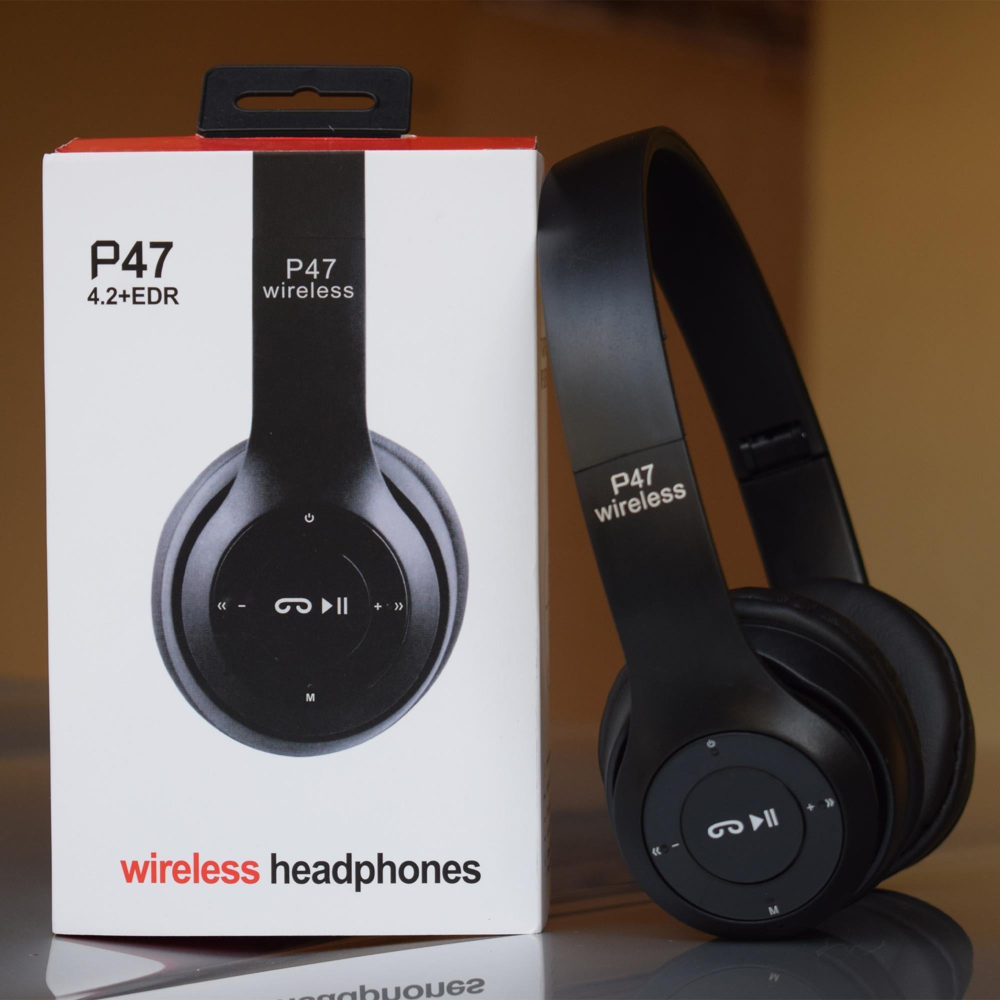 P47 Wireless Headphones | Bluetooth Foldable Headset