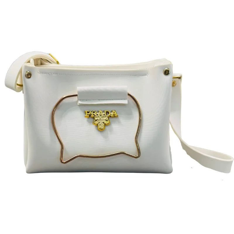 Cat Handle Handbag for Girls & Ladies | White Elegant